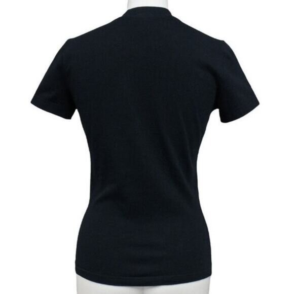 Authentic Christian Dior Dior Addict Galliano Short Sleeve Top Shirt Black 36 - Picture 2 of 8